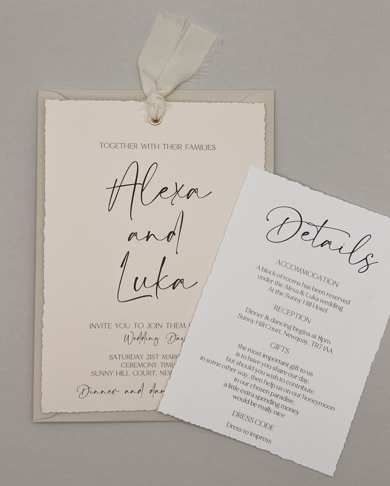 Neutral Wedding Invitation Bundle