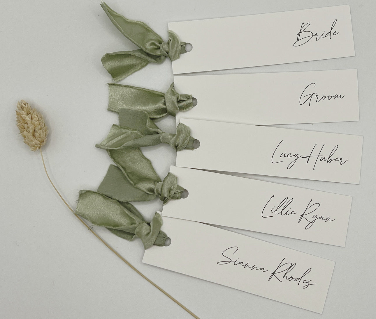 Place Name Cards - White Card