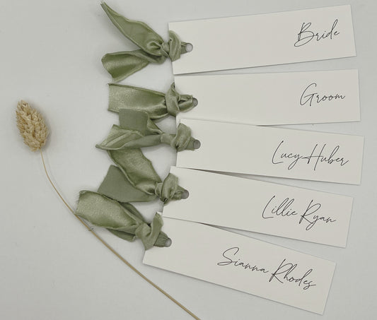 Place Name Cards - White Card